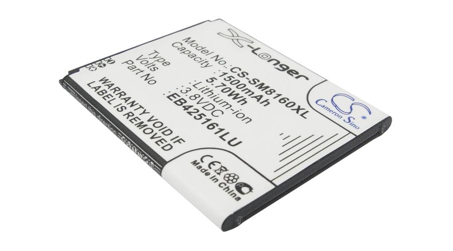 Cameron Sino 1500mAh Samsung Galaxy Ace 2,GT-I8160,GT-I8160P,GT-S7562,Galaxy S Duos,GT-S7572,Galaxy Trend II,Galaxy Trend II Duos,SCH-I739,GT-S7562i Batéria