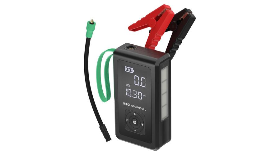 Greencell PowerBoost Air / Štartovacia / Powerbanka pre auto s kompresorom 8000mAh 1000A Štartovacie zariadenie