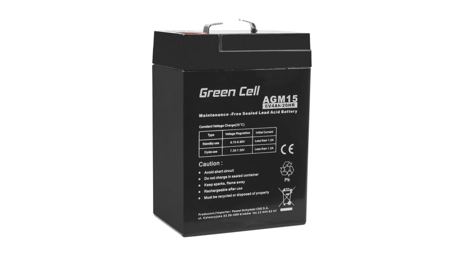 Green Cell AGM batéria VRLA 6V 4 Ah