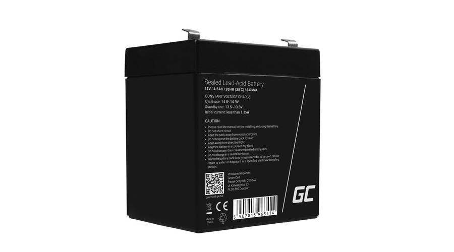 Green Cell AGM batéria 12V 4,5Ah