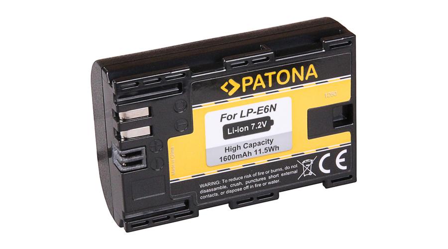 Canon LP-E6N LPE6N EOS 80D 7D 70D 6D 60D Mark II Mark III R5D EOS R Batéria / akumulátor - Patona