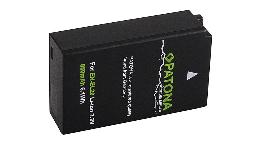 Nikon EN-EL20 1 A Blackmagic Pocket J1 J-1 J2 J3 S1 V3 V-3 premium batéria () - Patona Premium