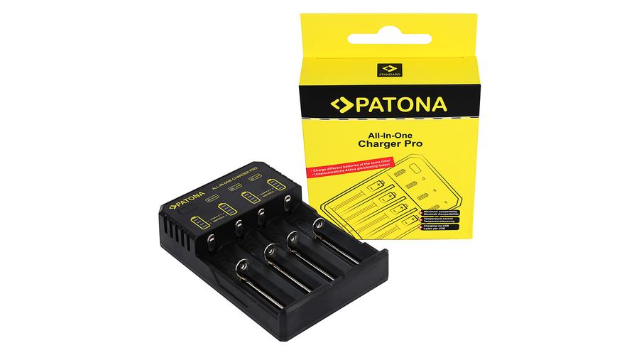 PATONA nabíjačka pre batérie CR123A, 14500, 16340, 18650, 22650, 26650... micro AAA / mignon AA - Patona