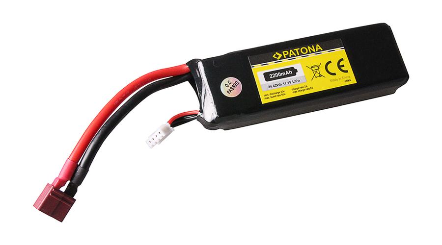 RC 11,1 V 2200 mAh Li-Polymérová batéria Dean / nabíjacia batéria - Patona