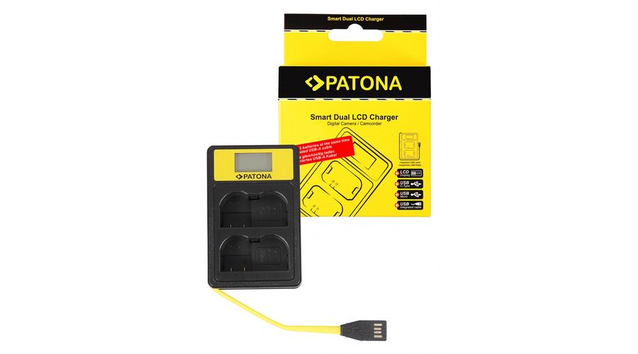 PATONA Inteligentná duálna USB nabíjačka Nikon EN-EL15 ENEL15 D600 D610 D7000 D7100 - Patona