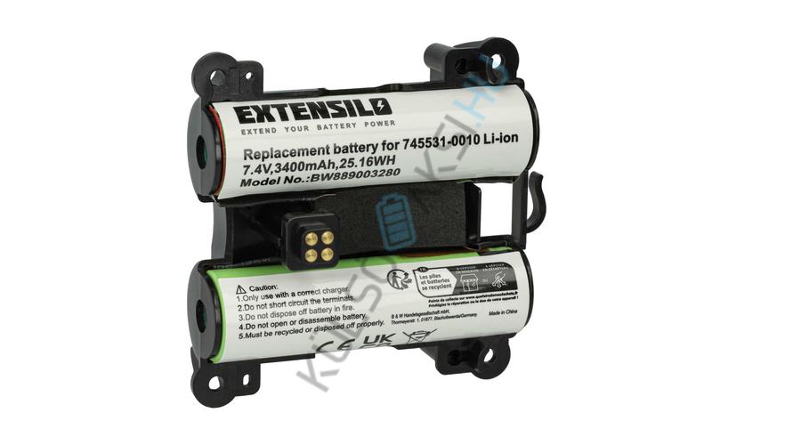 Batéria VHBW nahrádza Bose 745531-0010 za reproduktor Bose - Li-Ion 3400 mAh