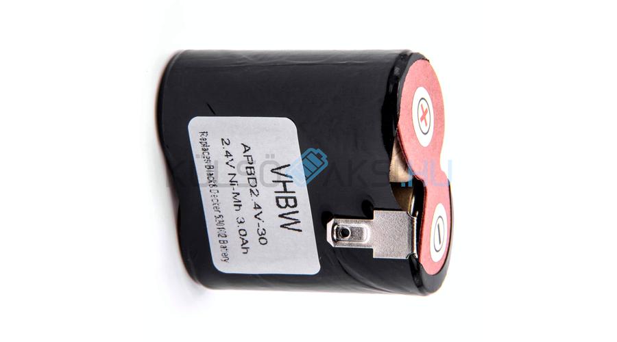 VHBW Batéria Black & Decker 520102 for - 3000mAh, 2.4V, NiMH