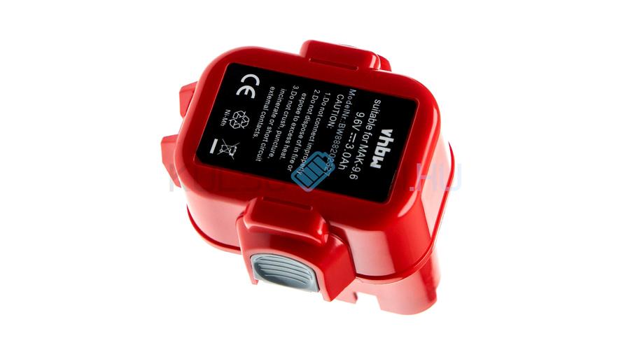 VHBW Akumulátor pre elektrické náradie Makita 192595-8, 192596-6 - 3000 mAh, 9.6 V, NiMH