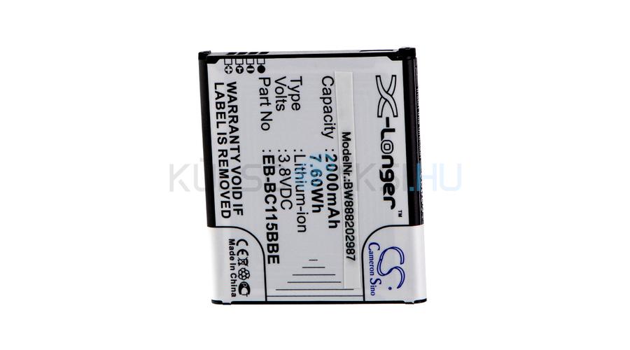 Batéria mobilného telefónu VHBW Samsung EB-BC115BBC, EB-BC115BBE - 2000mAh, 3.8V, Li-ion