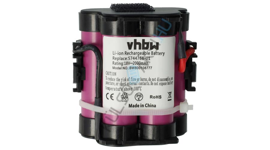 Náhradná batéria kosačky VHBW pre Gardena R40Li / Husqvarna Automower / Flymo 1200R - 2000 mAh 18 V Li-Ion