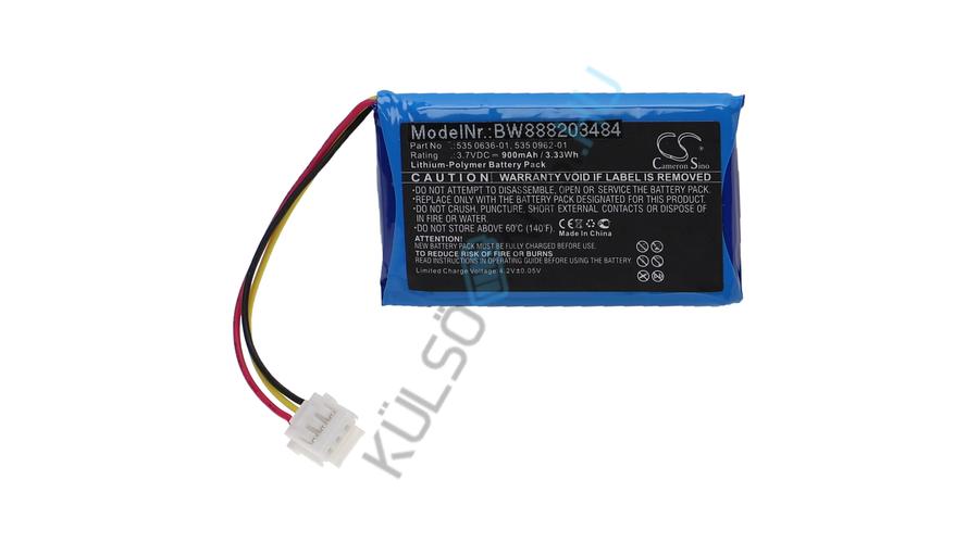 Náhrada batérie GPS kosačky na trávu VHBW pre Husqvarna 535 0636-01, 535 0962-01 - 900 mAh 3,7 V Li-polymer
