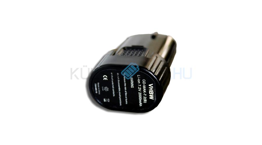 VHBW Akumulátor pre elektrické náradie Makita BL7010 - 2000 mAh, 7.2 V, Li-ion