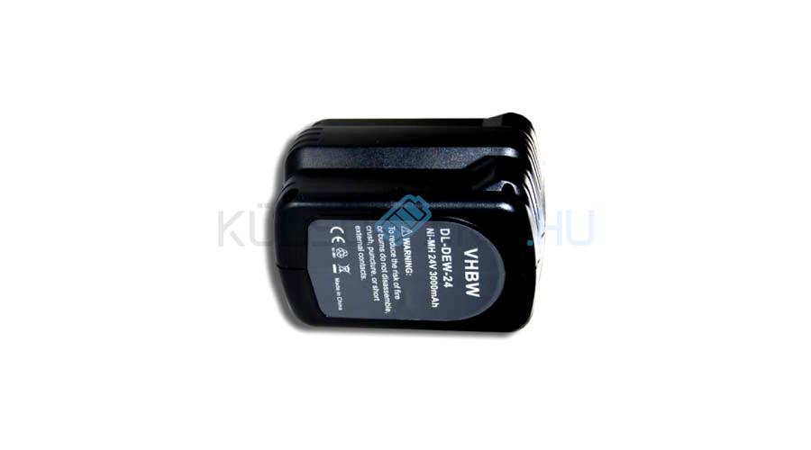 VHBW Akumulátor pre elektrické náradie Dewalt DE0240, DE0240-XJ - 3000 mAh, 24 V, NiMH