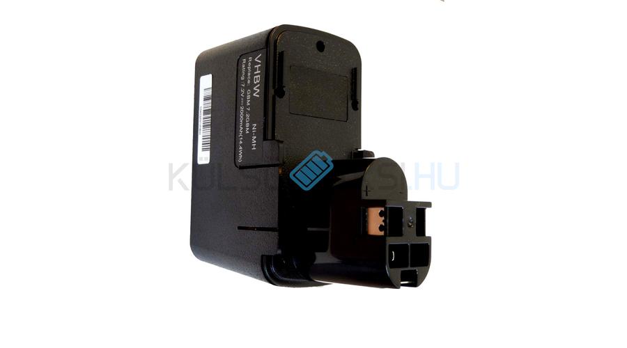 VHBW Akumulátor pre elektrické náradie Bosch 2607335031 - 2000 mAh, 7.2 V, NiMH