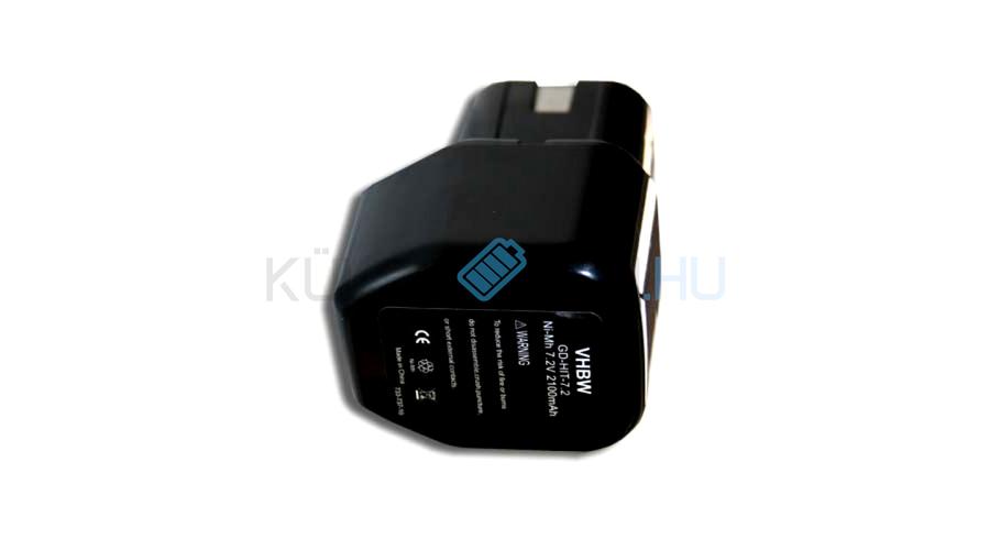 VHBW Akumulátor pre elektrické náradie Hitachi EB712S, 325292 - 2100 mAh, 7.2 V, NiMH